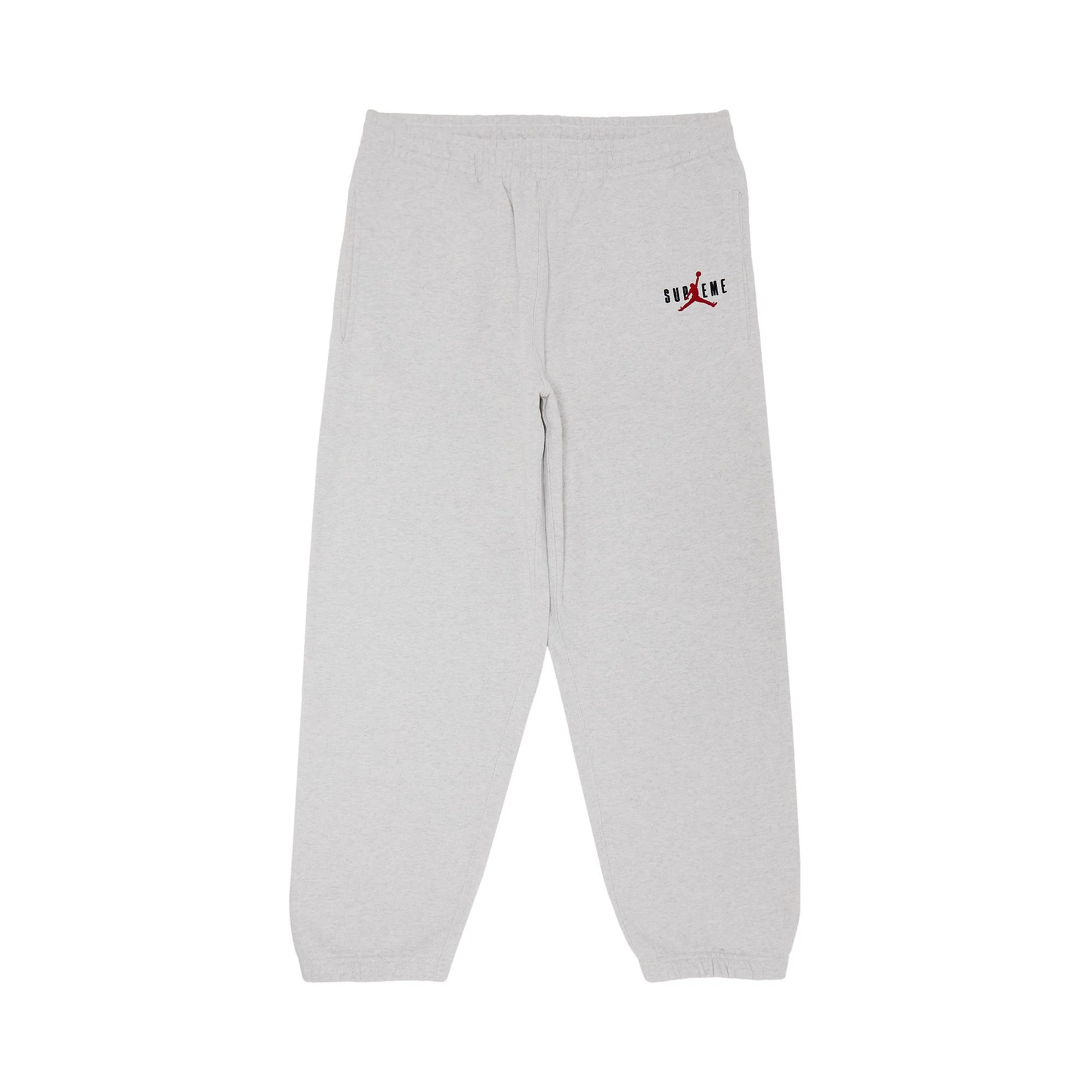 Supreme x Jordan Sweatpant 'Ash Grey' - 1