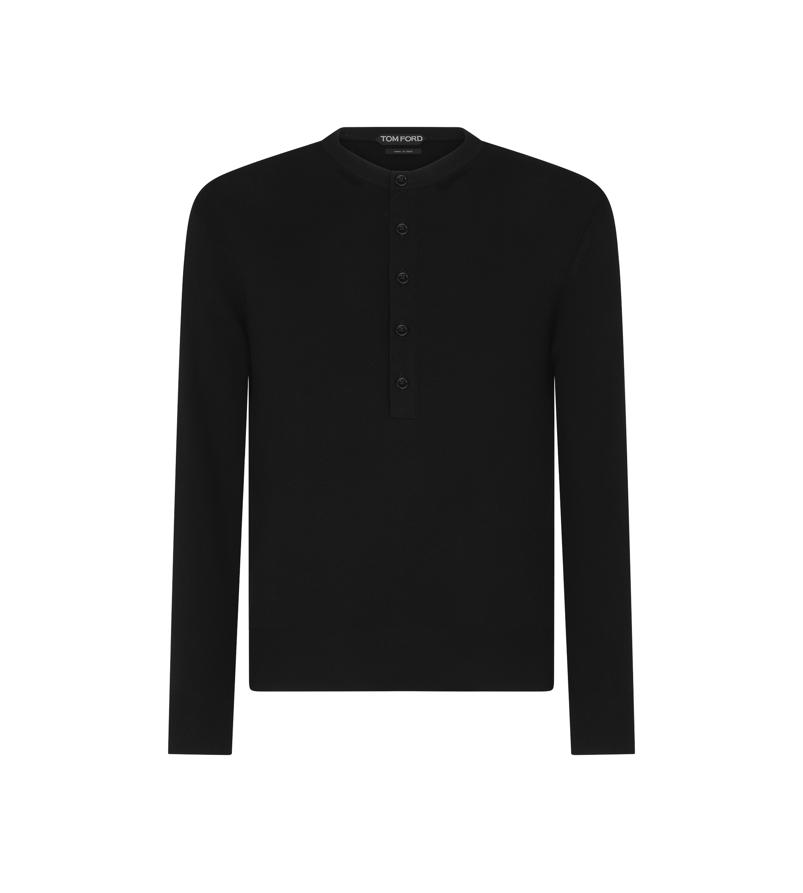 PURE SILK HENLEY - 1