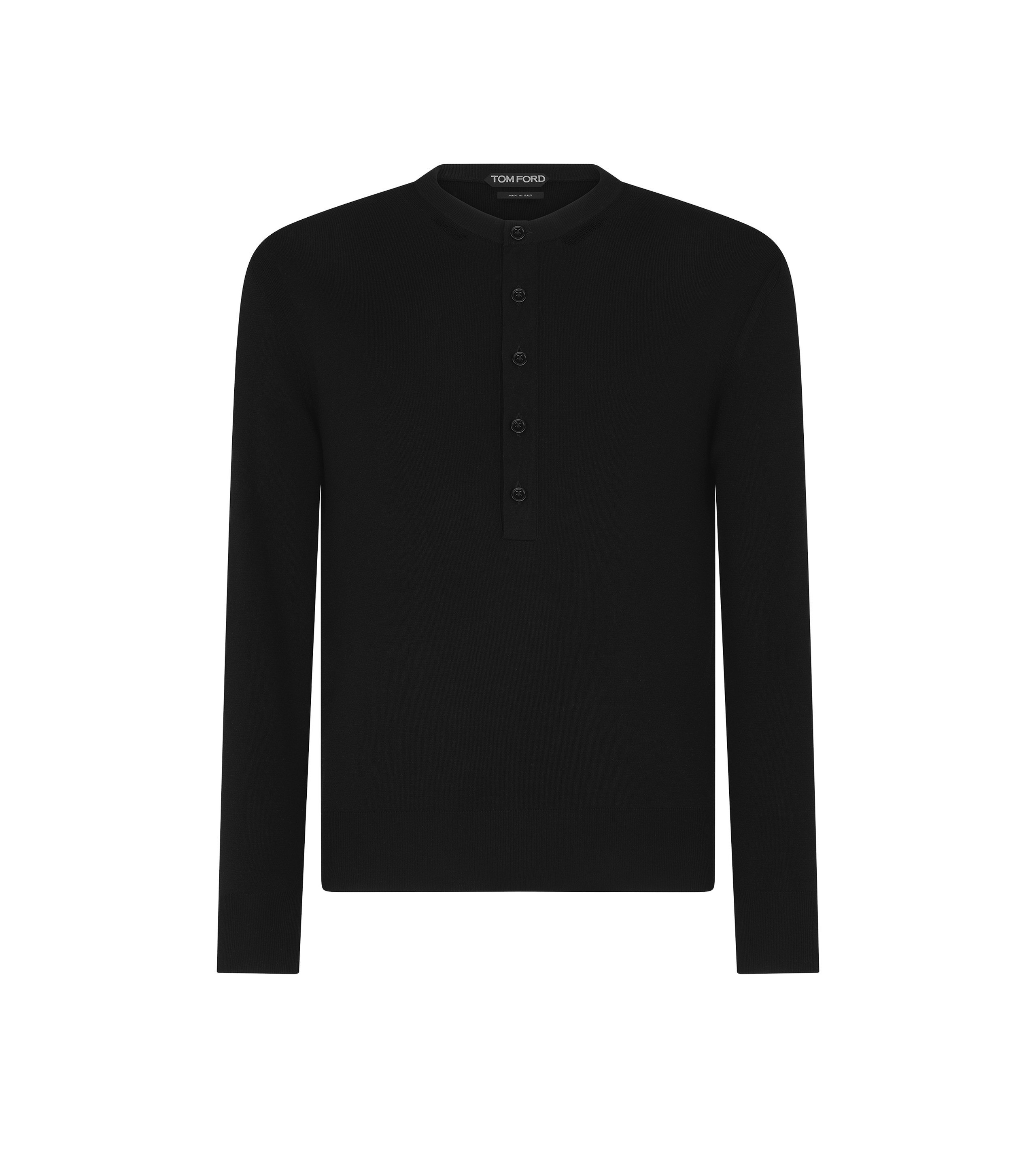 PURE SILK HENLEY - 1