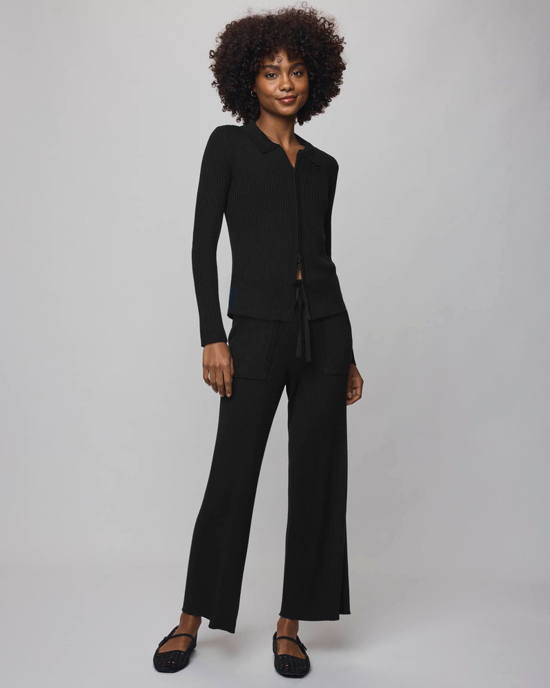 Splendid Georgie Cashblend Two-Way Zip Sweater outlook