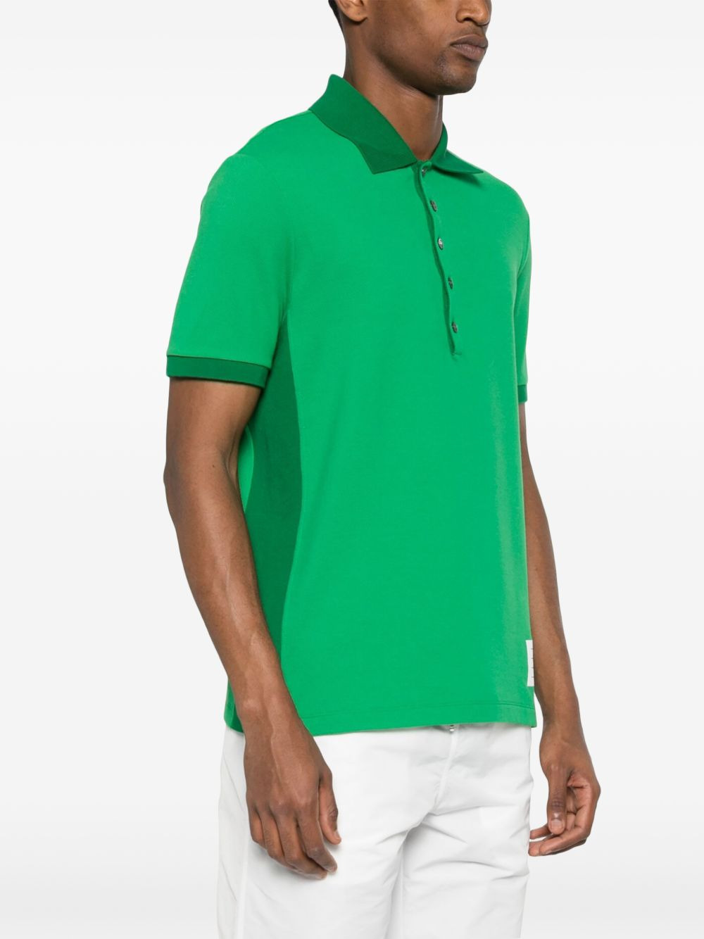 4-Bar cotton polo shirt - 3