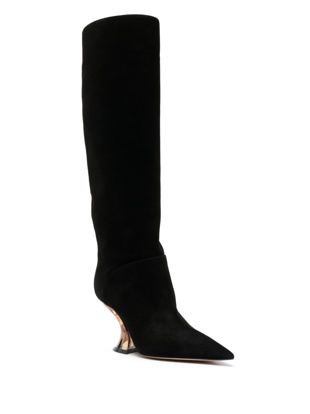 Elodie 85mm knee-length suede boots - 2