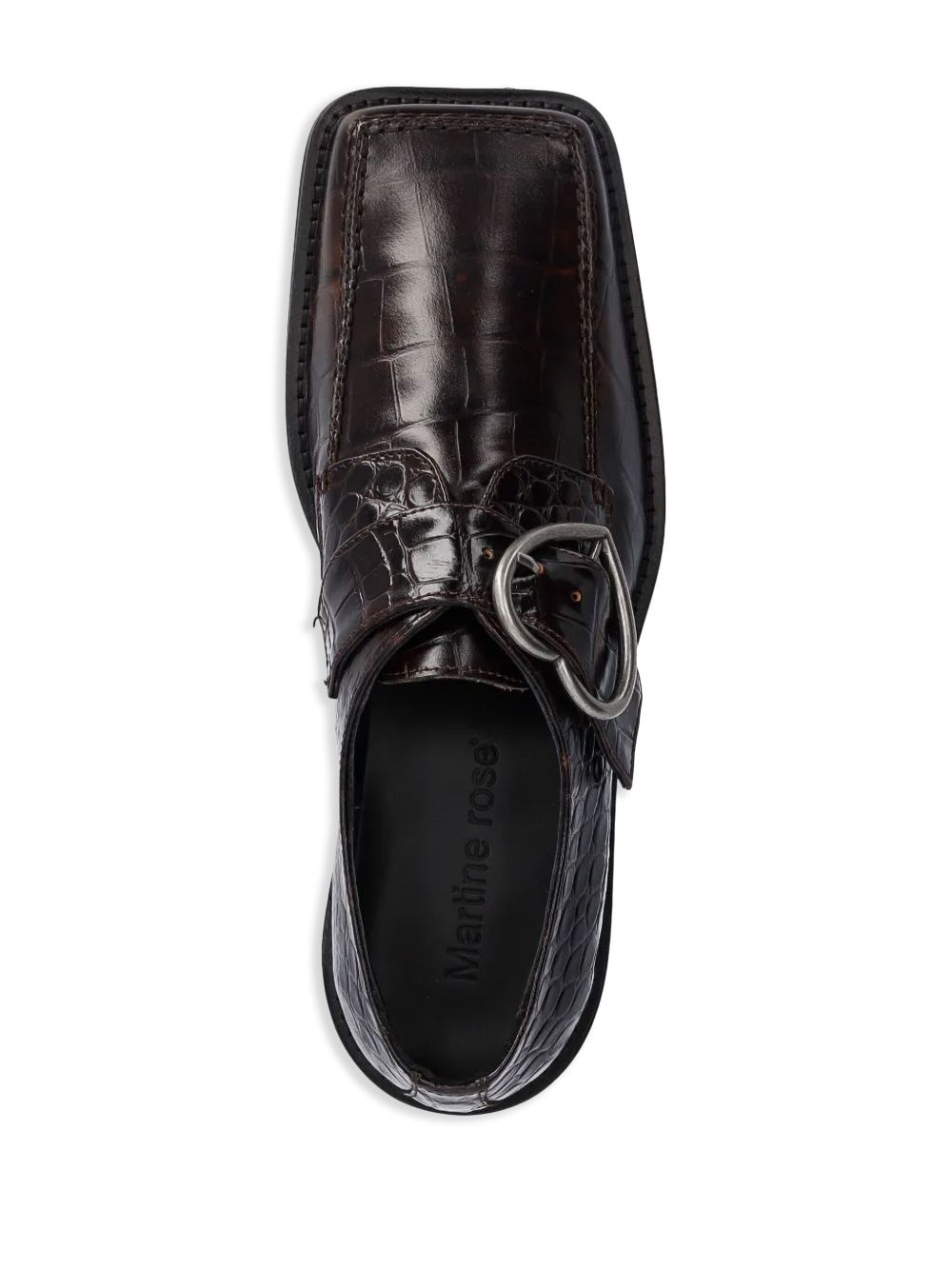 heart buckle loafers - 4