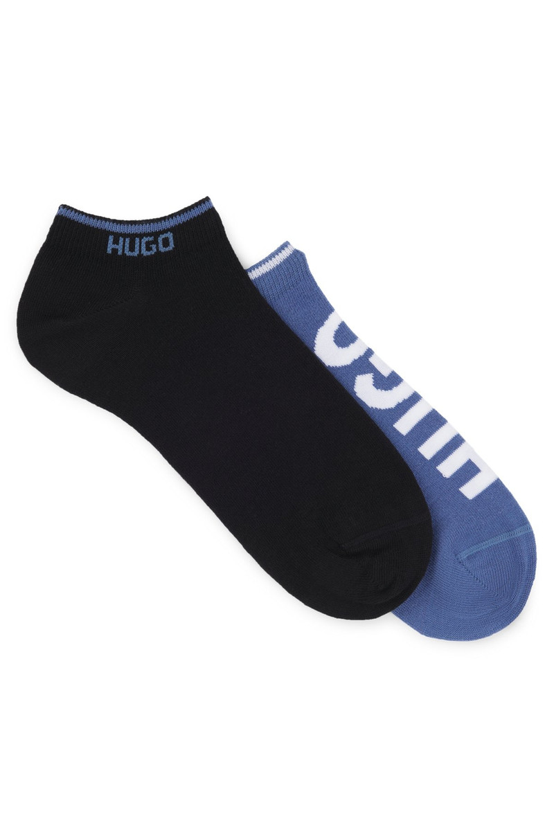 TWO-PACK OF ANKLE SOCKS WITH LOGOS 1
