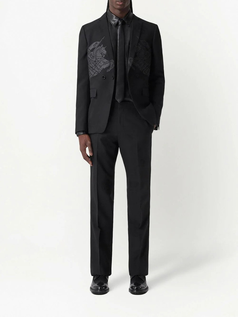 Burberry EQUESTRIAN KNIGHT-MOTIF TAILORED TROUSERS outlook
