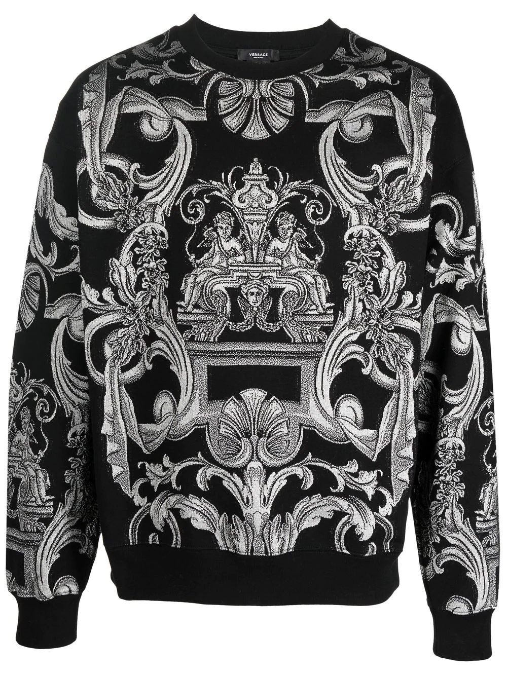 Barocco-print sweatshirt - 1