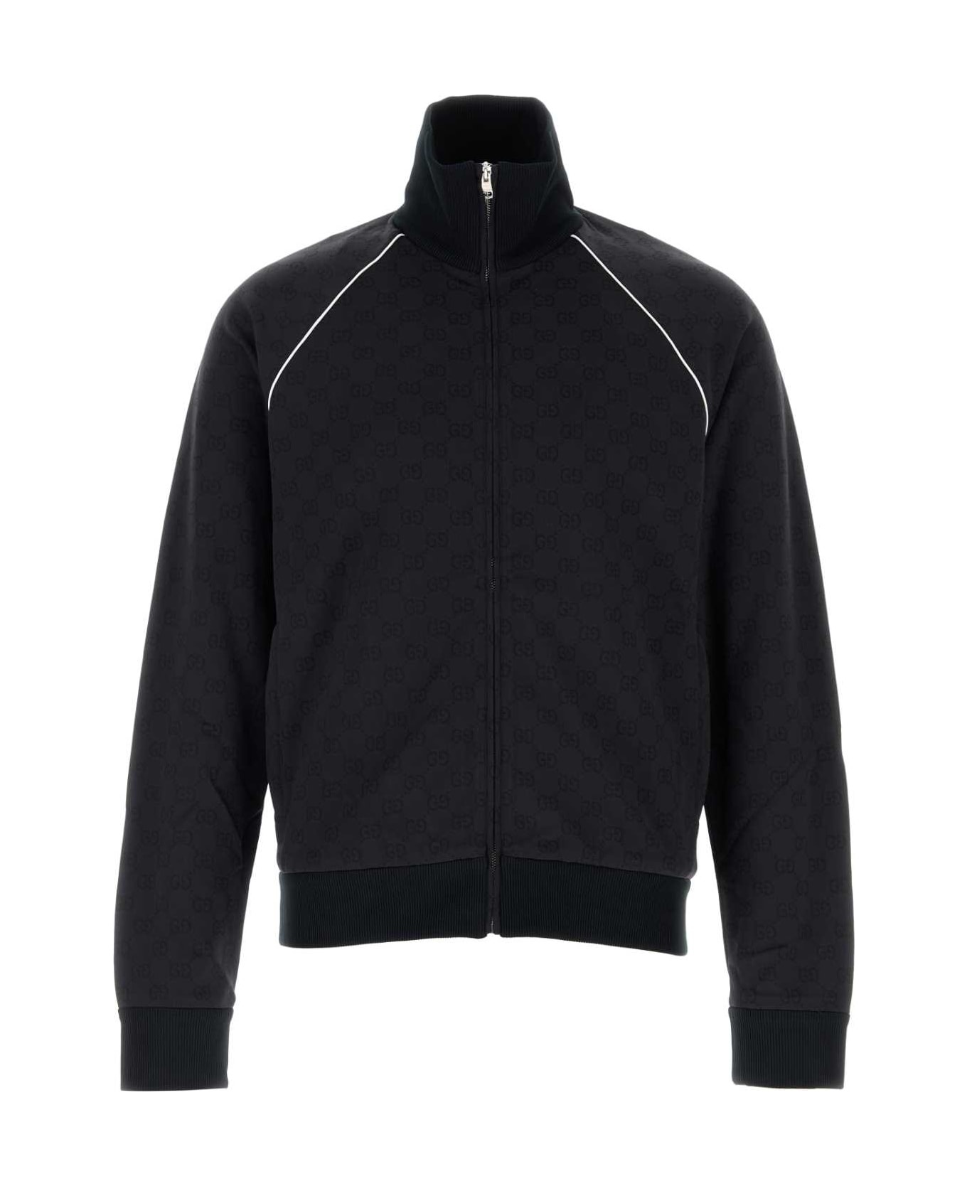 Embroidered Nylon Blend Sweatshirt - 1