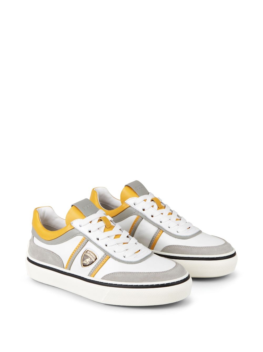 Automobili Lamborghini logo-debossed low-top sneakers - 2