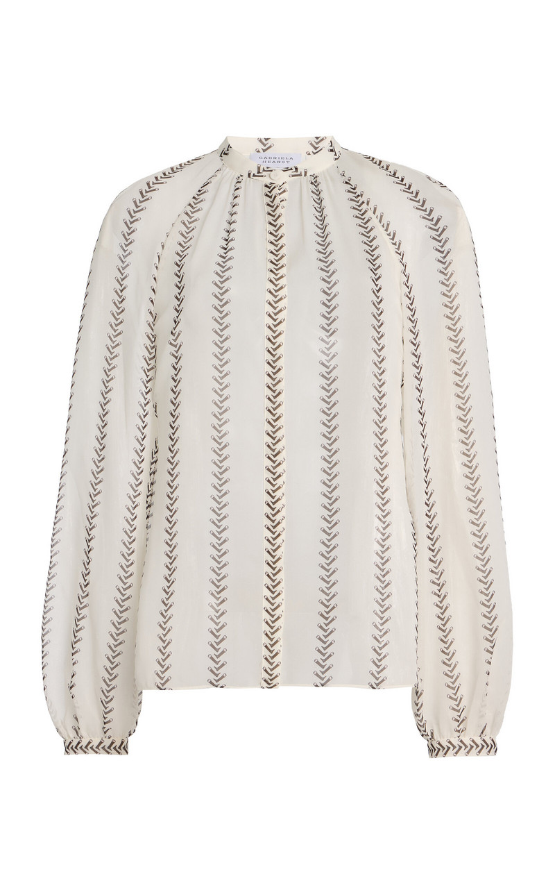 Gian Boot-Striped Silk Top stripe 1