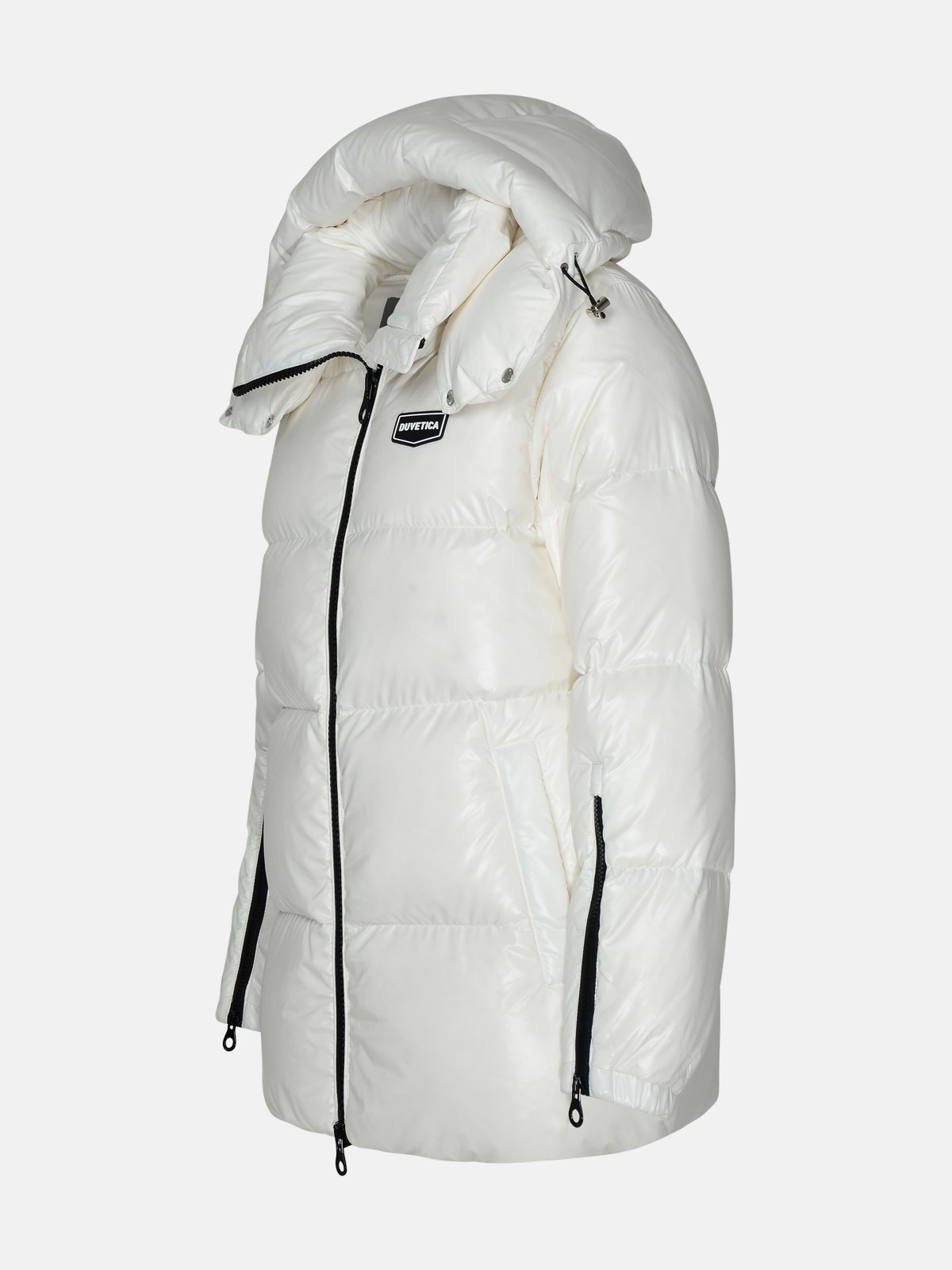 White nylon laurel down jacket - 2