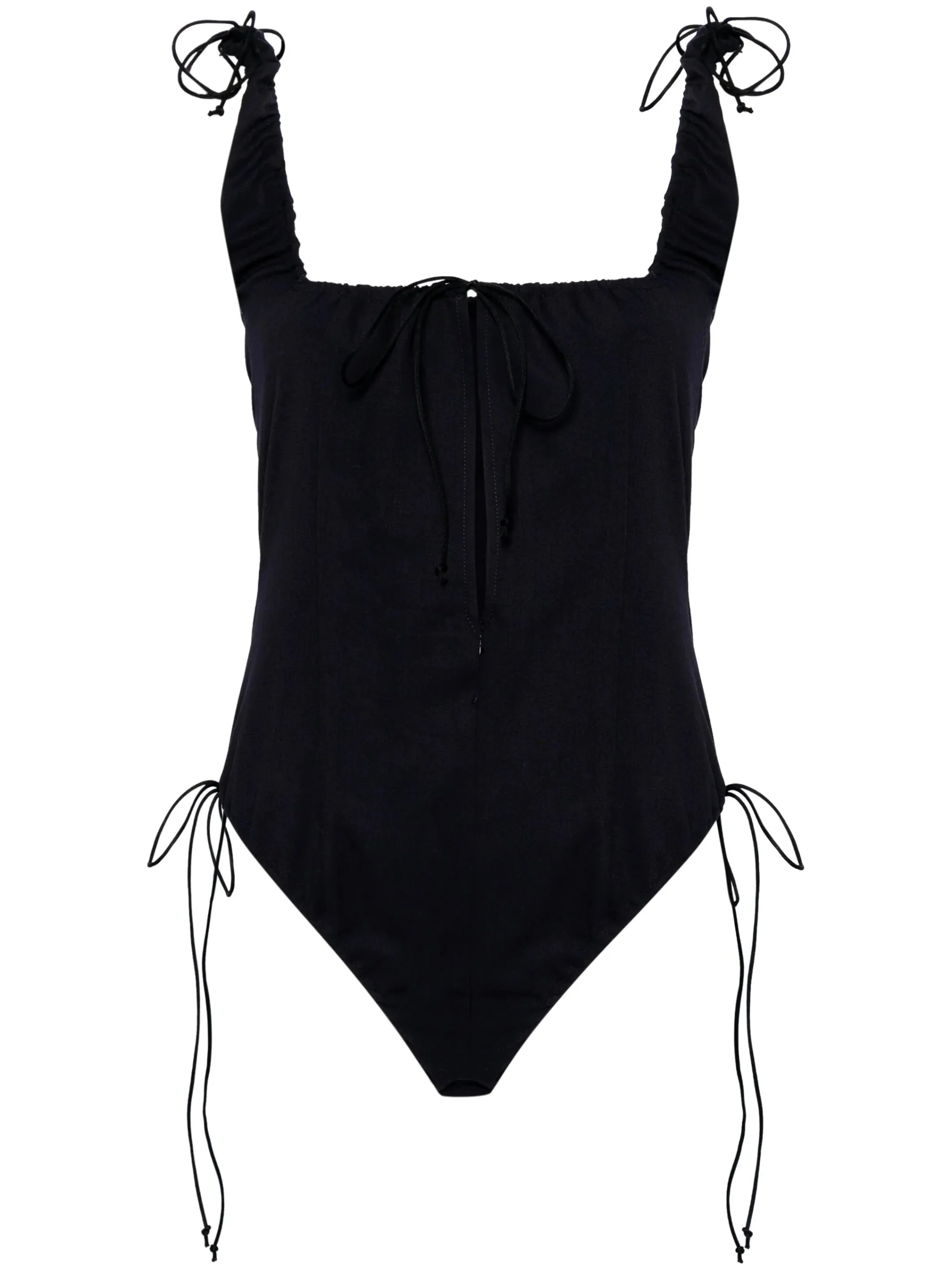 scoop-neck sleeveless body - 1