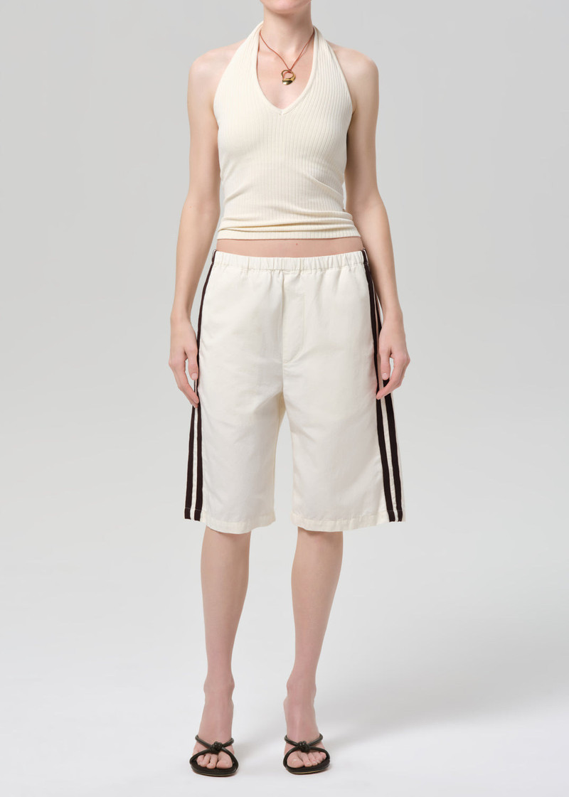 Anais Pull On Track Short In Cream - 1