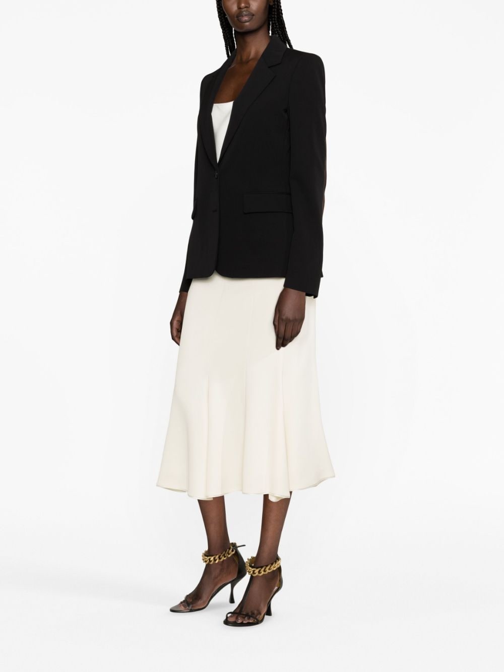 single-breasted wool blazer - 3