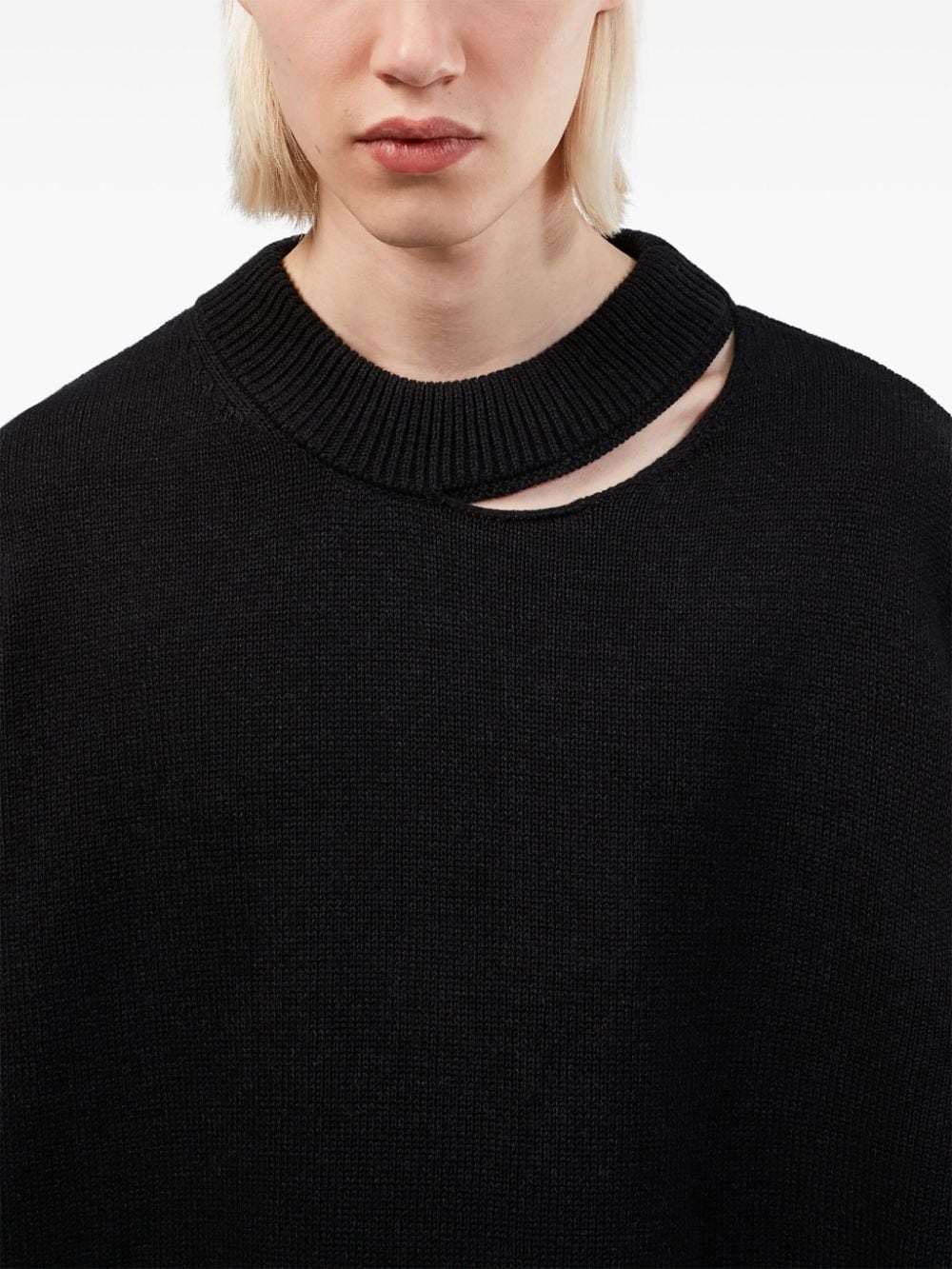distresssed knit sweater - 5