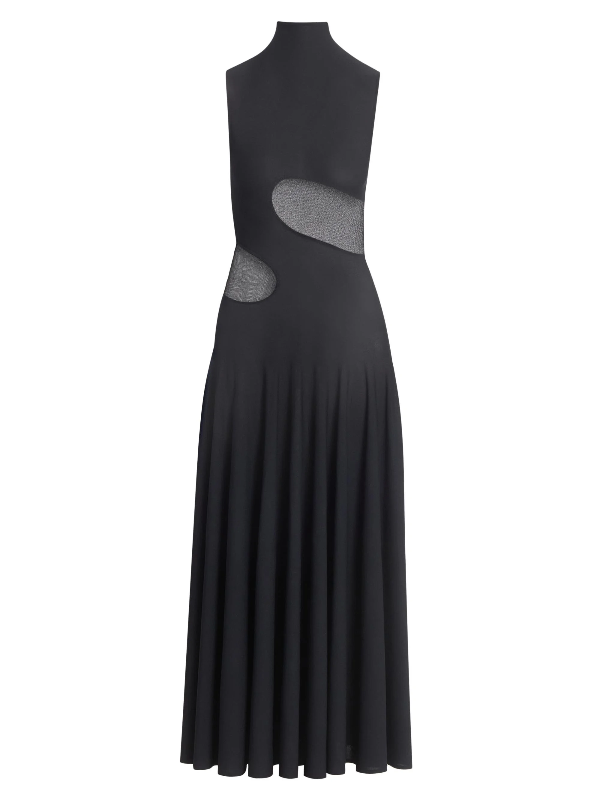 Women's Jersey Fit & Flare Maxi Dress - Noir Alaia - 1