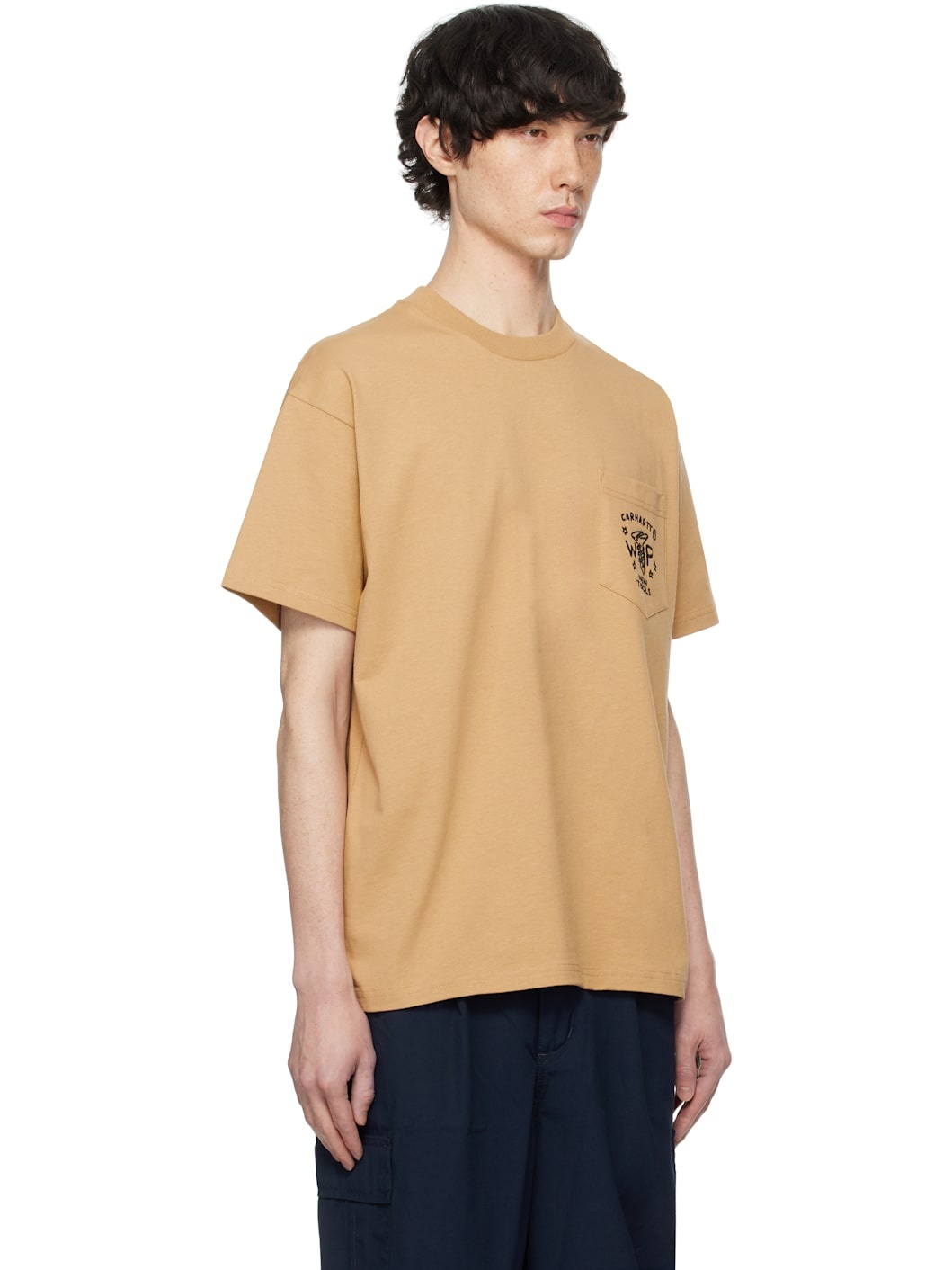 Tan Fragments Pocket T-shirt - 2