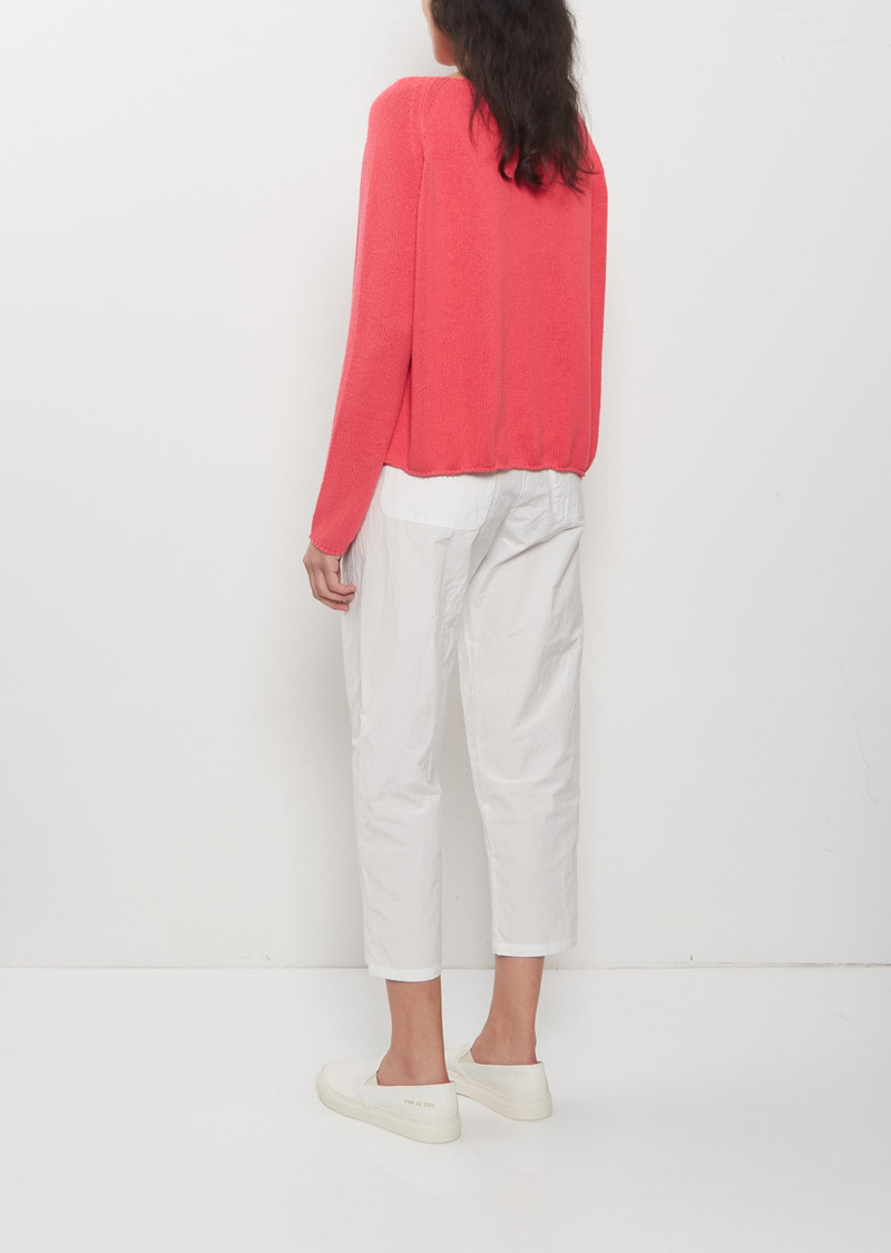 apuntob Wild Silk Boatneck Sweater — Raspberry outlook