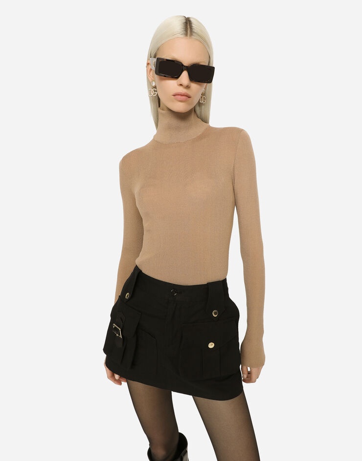Cashmere turtle-neck sweater - 4