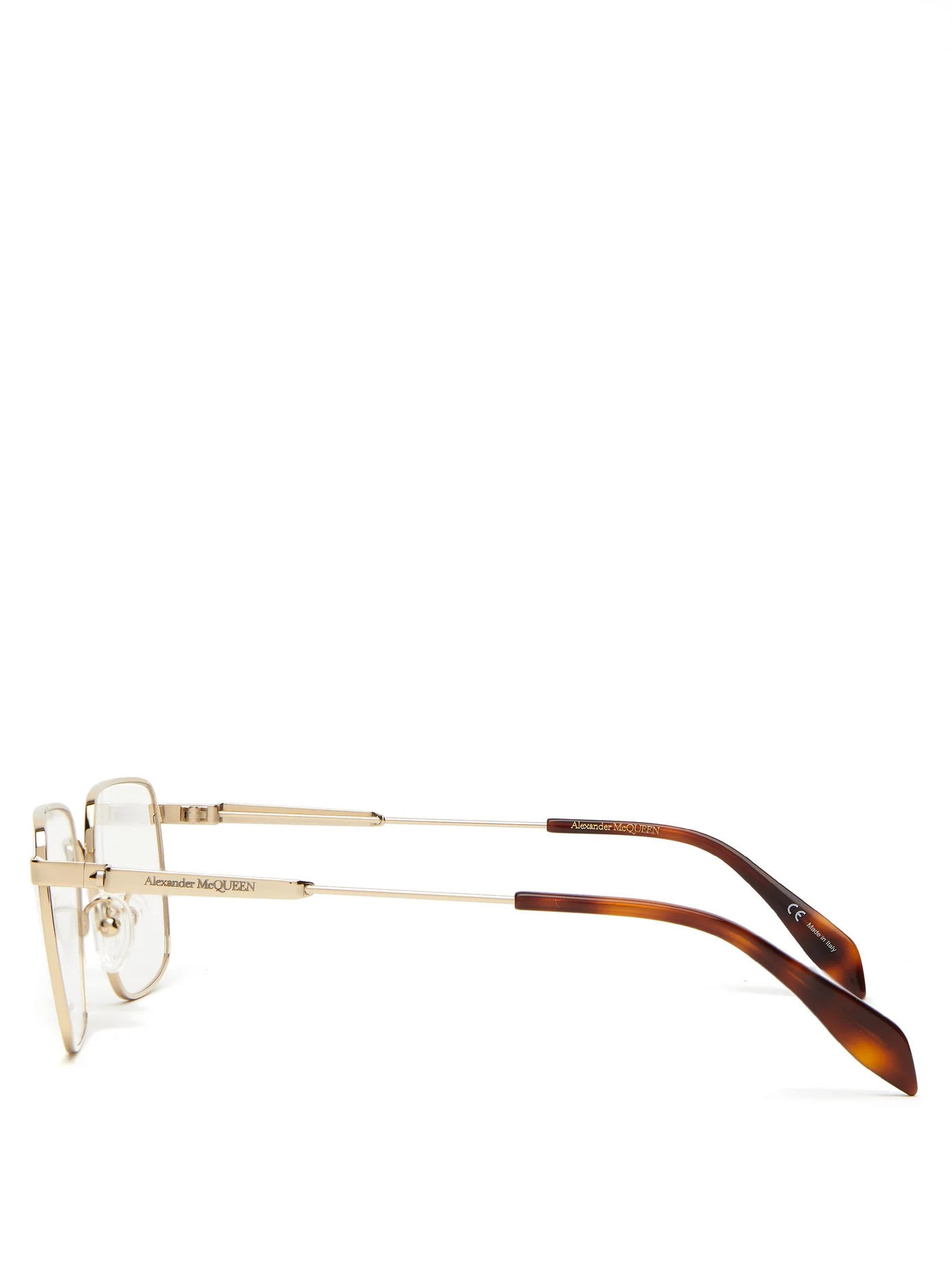 D-frame metal and tortoiseshell-acetate glasses - 4