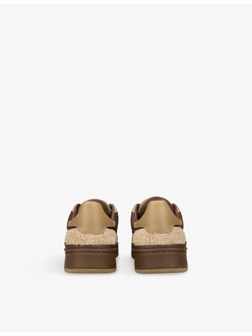 Clay Leather and Suede Trainers - 4