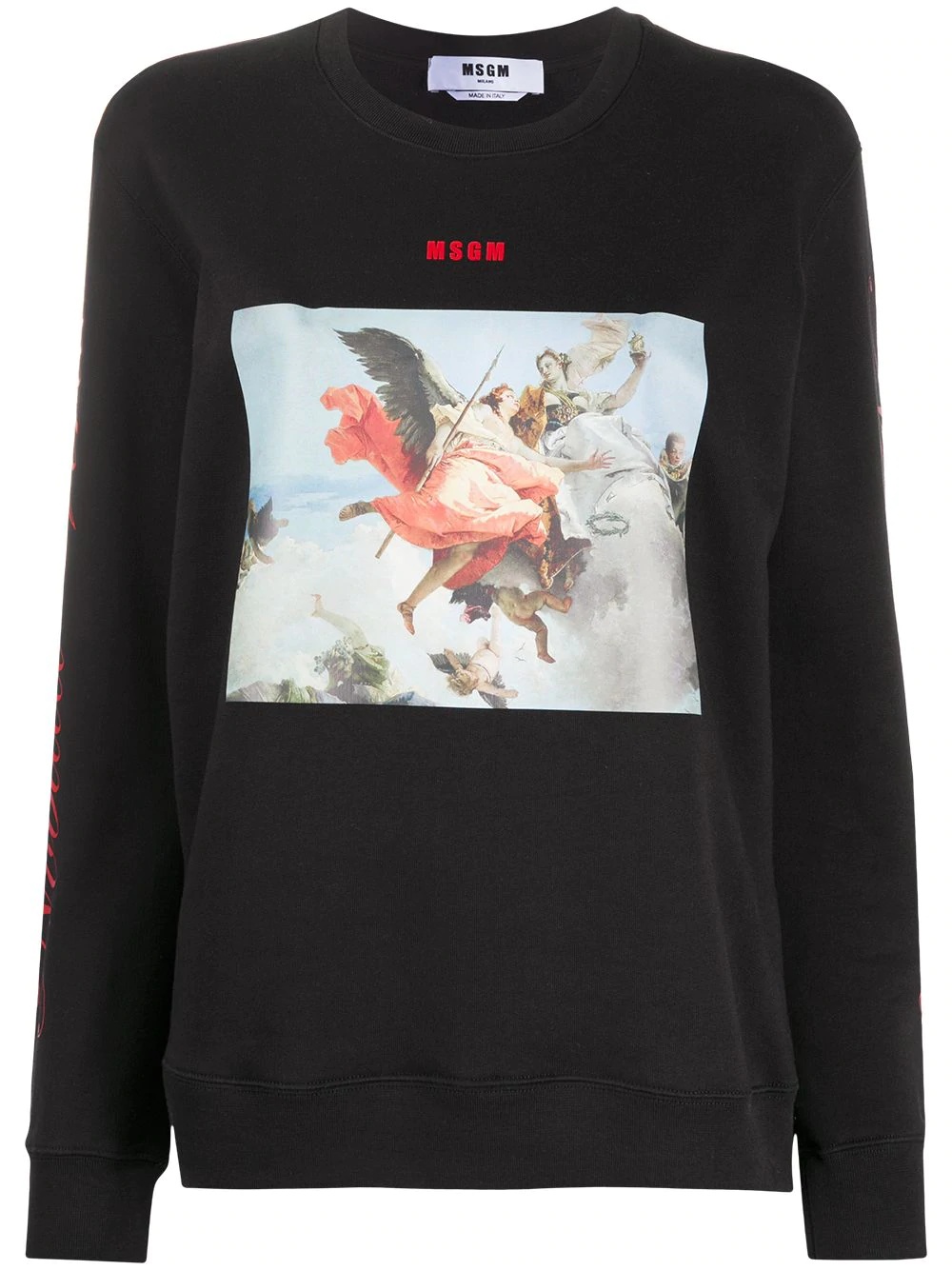 painting print sweatshirt - 1