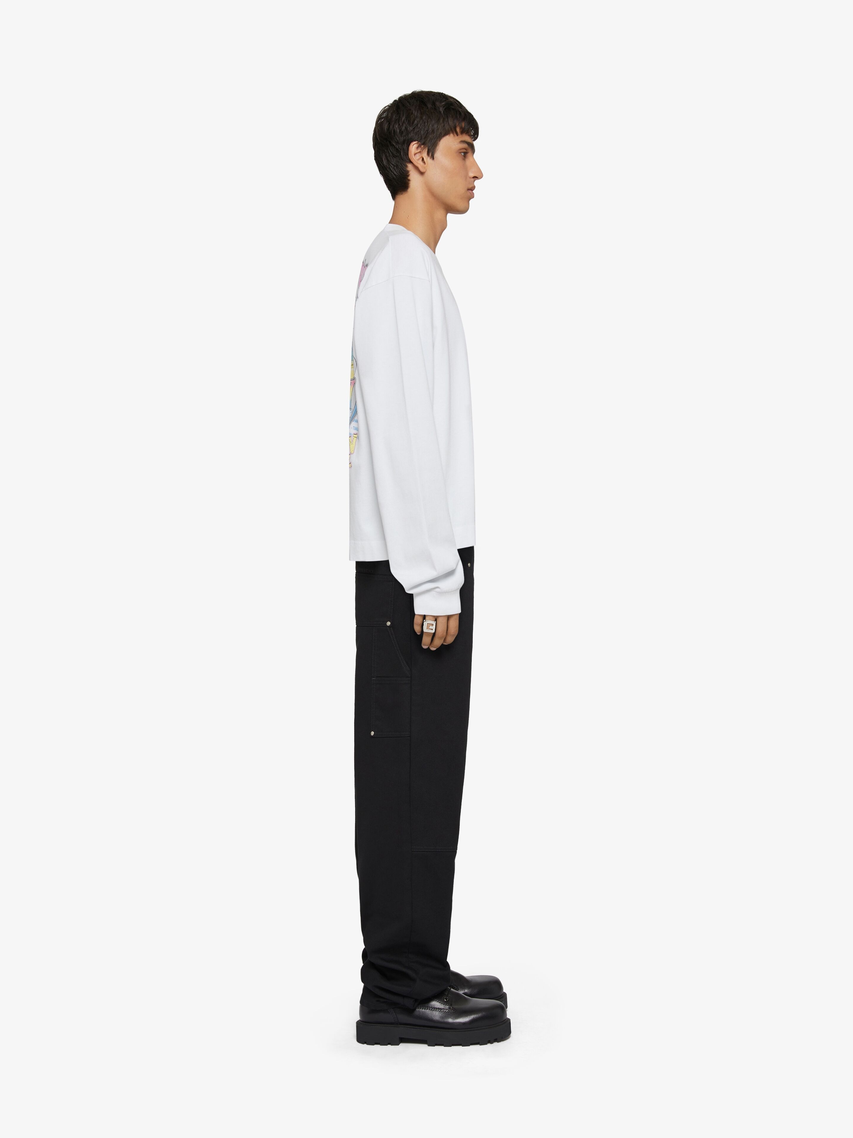 GIVENCHY WORLD TOUR BOXY FIT T-SHIRT IN COTTON - 3