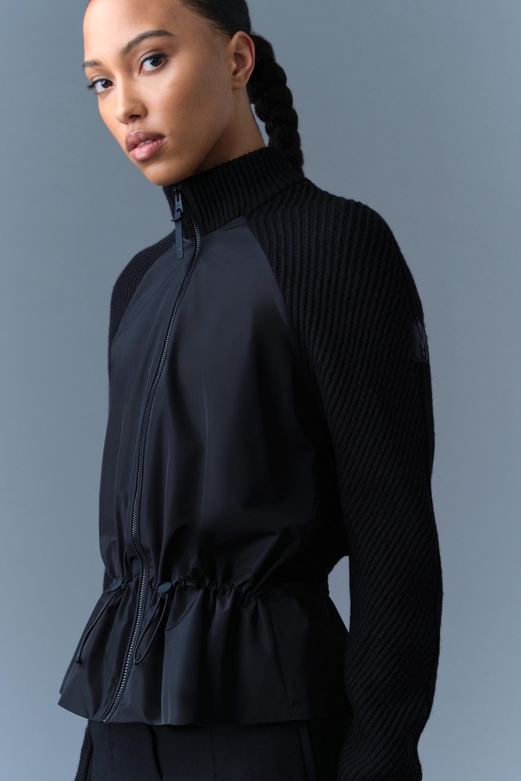 JORANE Mixed Media Zip Jacket - 5