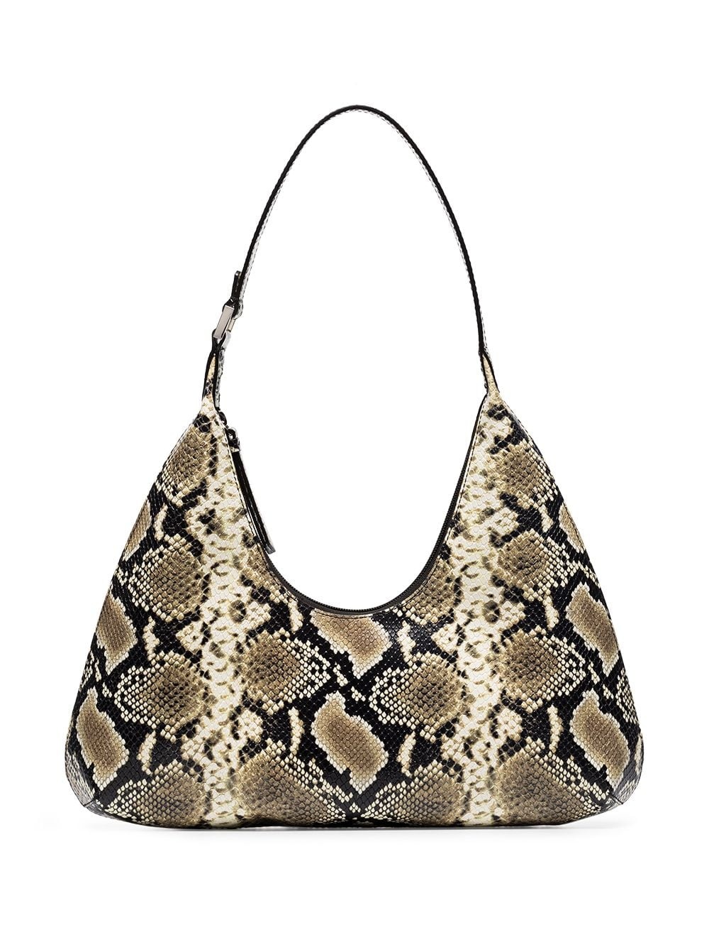 Amber snake print shoulder bag - 1