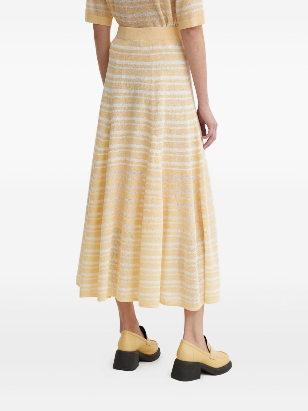 striped midi skirt - 3