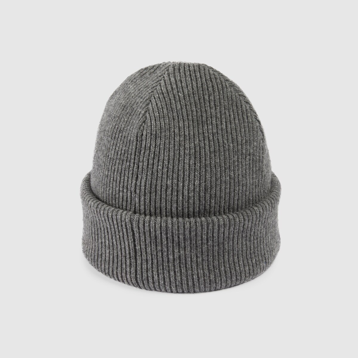 Knit wool hat with patch - 4