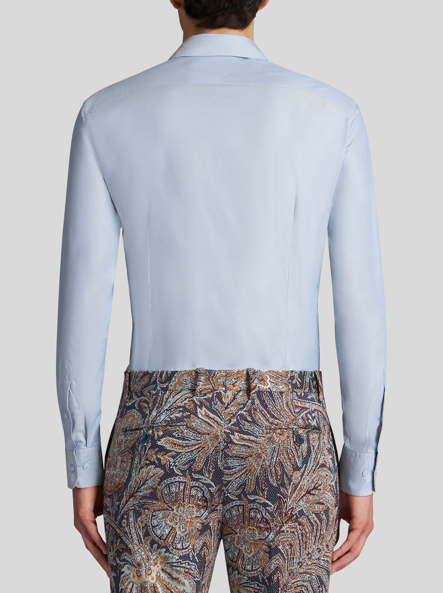 COTTON SHIRT WITH MINI LOGO - 4