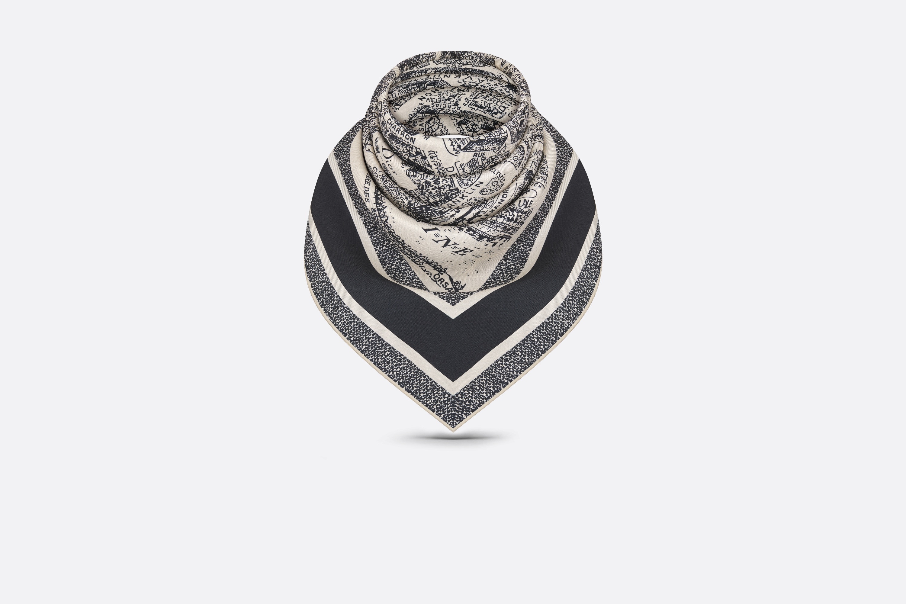 Dior Plan de Paris 90 Square Scarf | dior | REVERSIBLE
