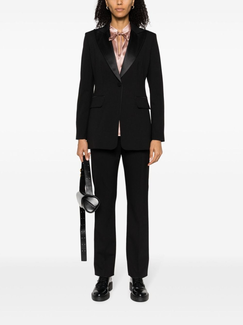 Max Mara single-breasted wool-blend blazer outlook