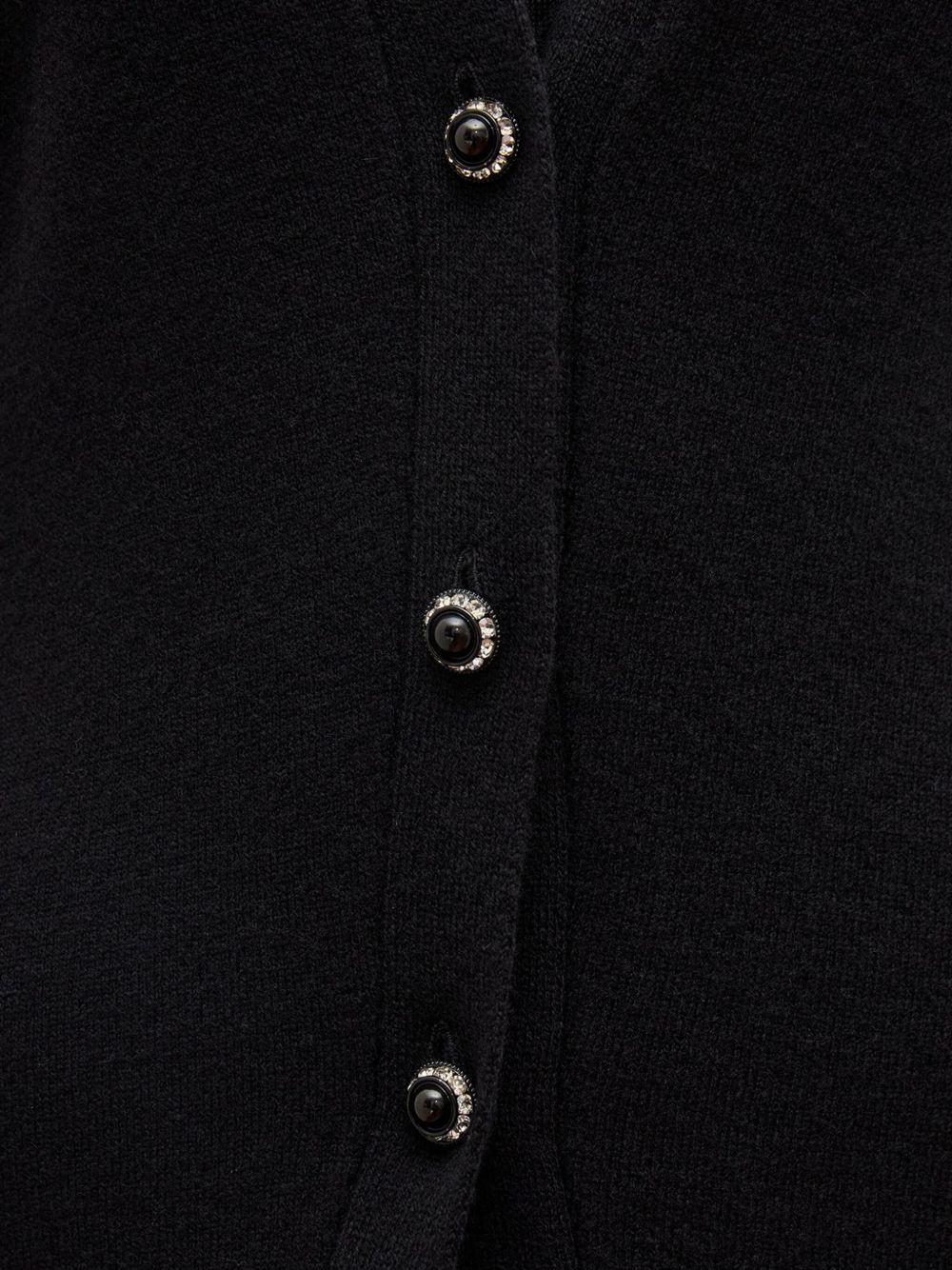 button-embellished chain-detail mini dress - 3