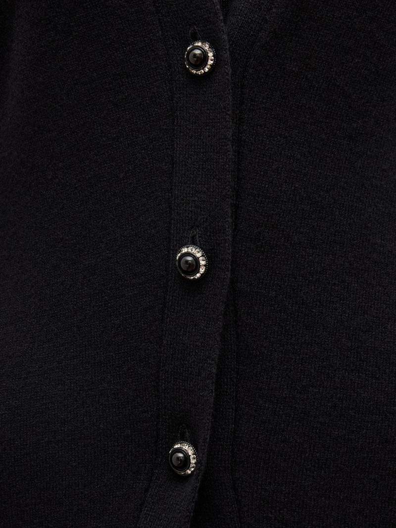 button-embellished chain-detail mini dress 3