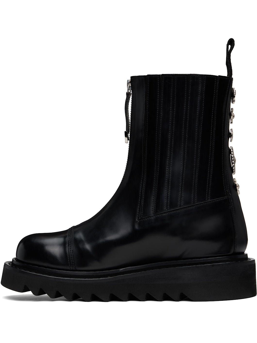 SSENSE Exclusive Black Leather Chelsea Boots - 3