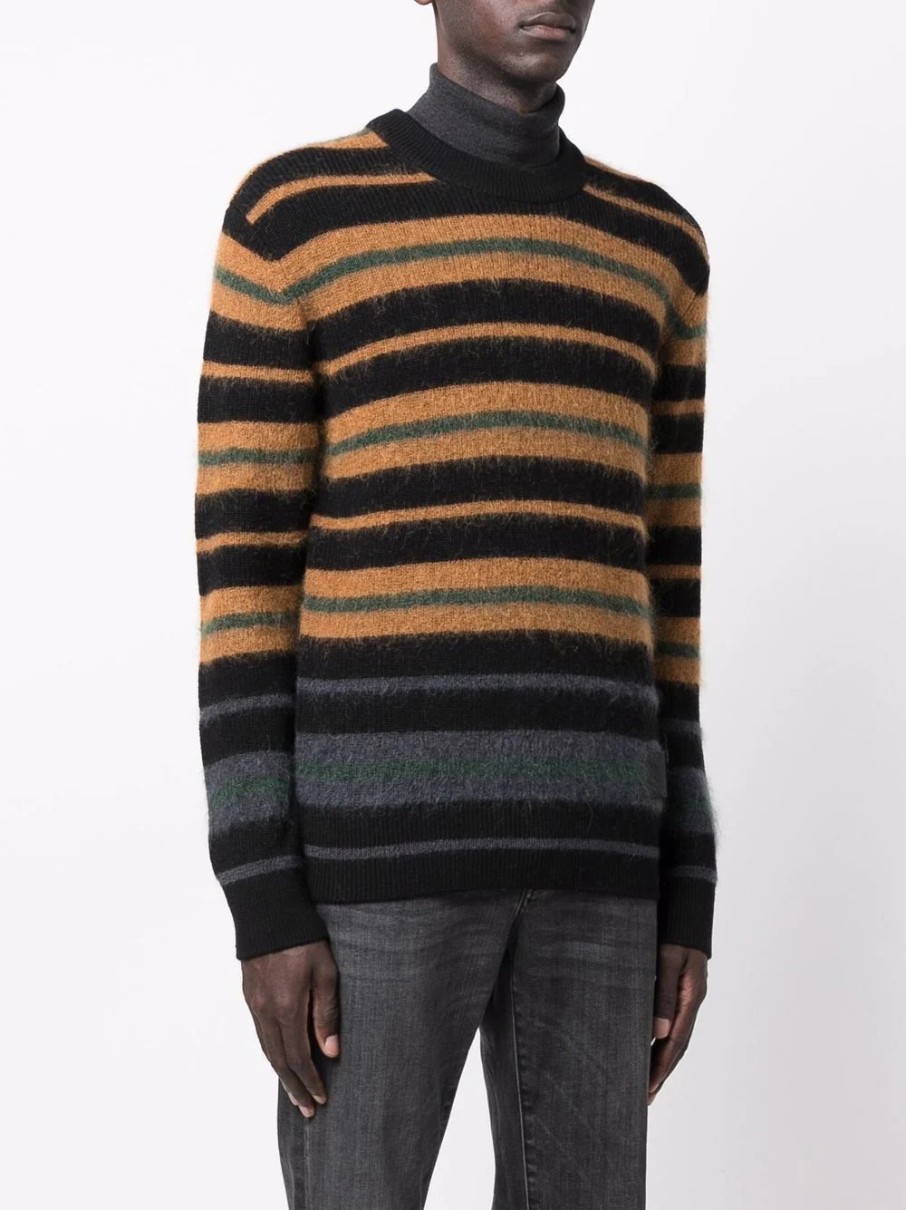 striped knitted jumper - 3