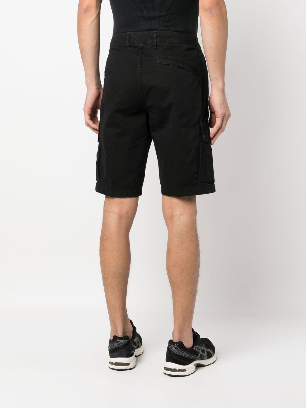 Compass-patch cargo shorts - 4