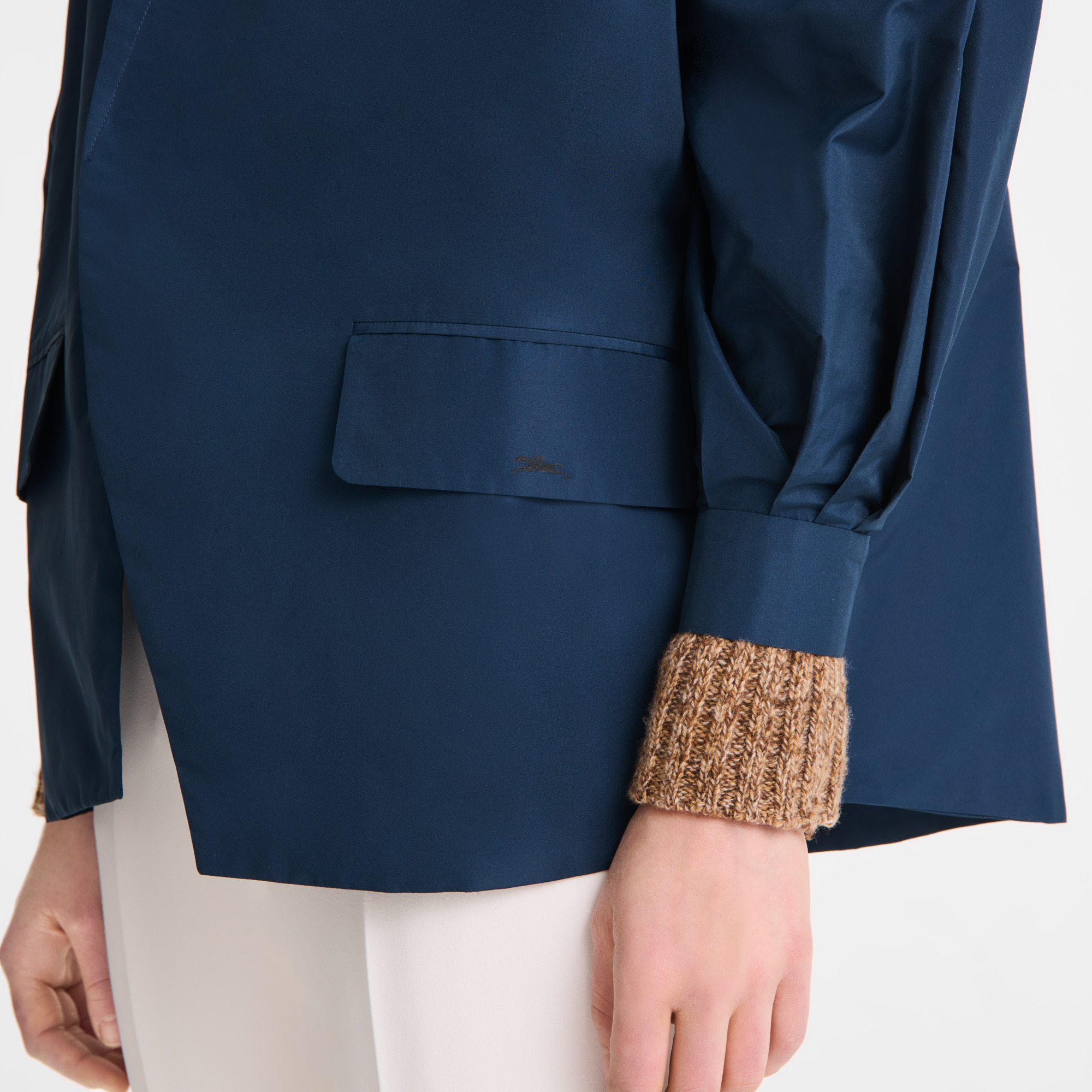 Kimono jacket Navy - Technical taffeta - 5