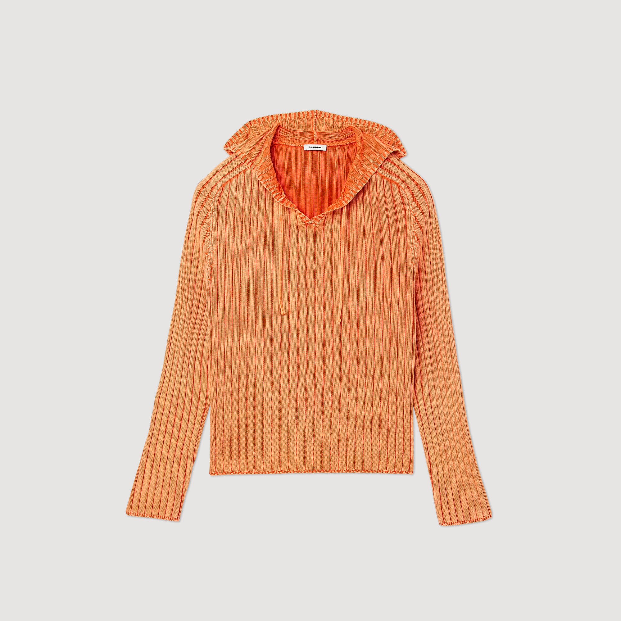 Faded knit hoodie - 1