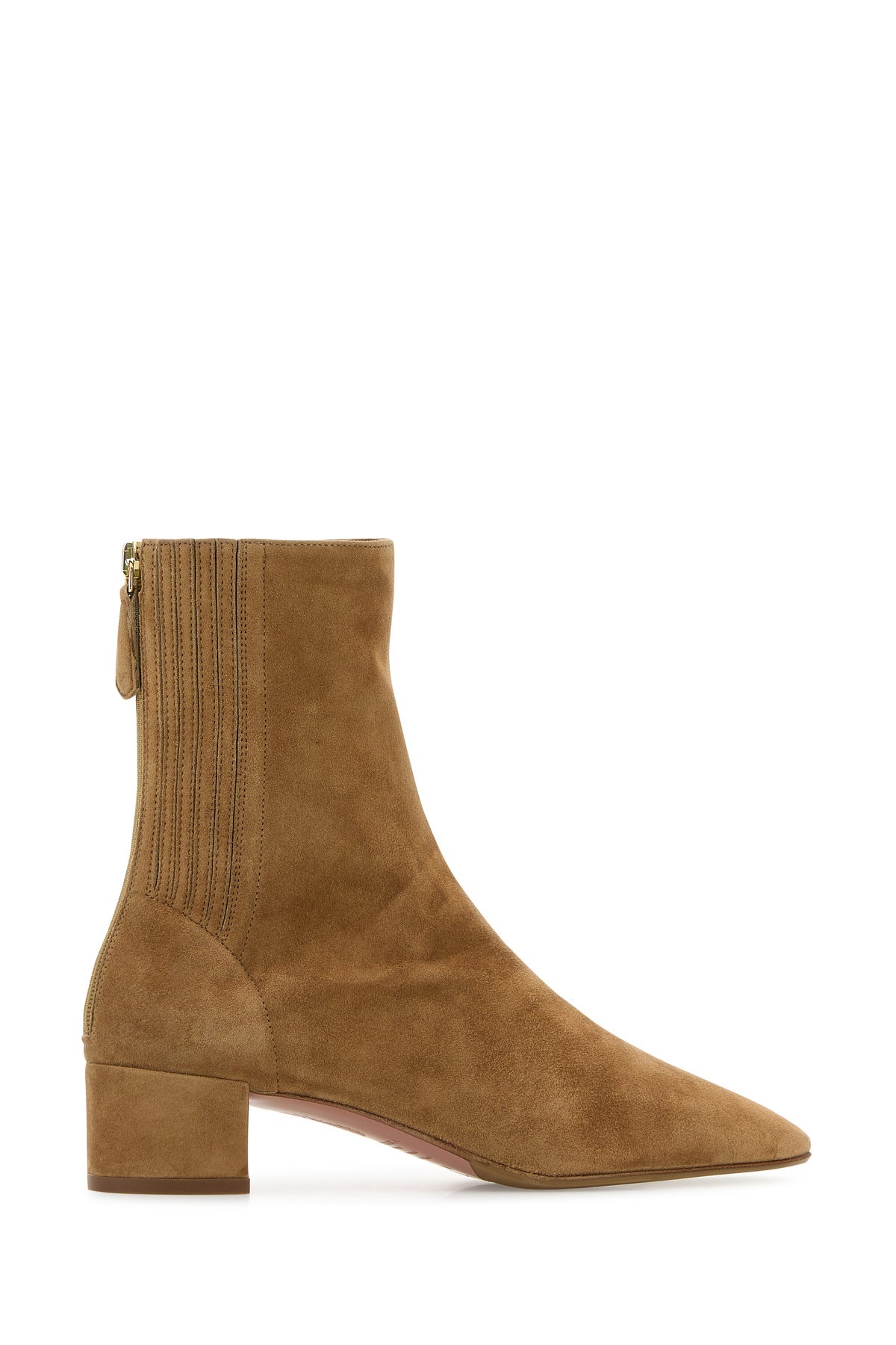 Camel suede Saint Honorè ankle boots - 3