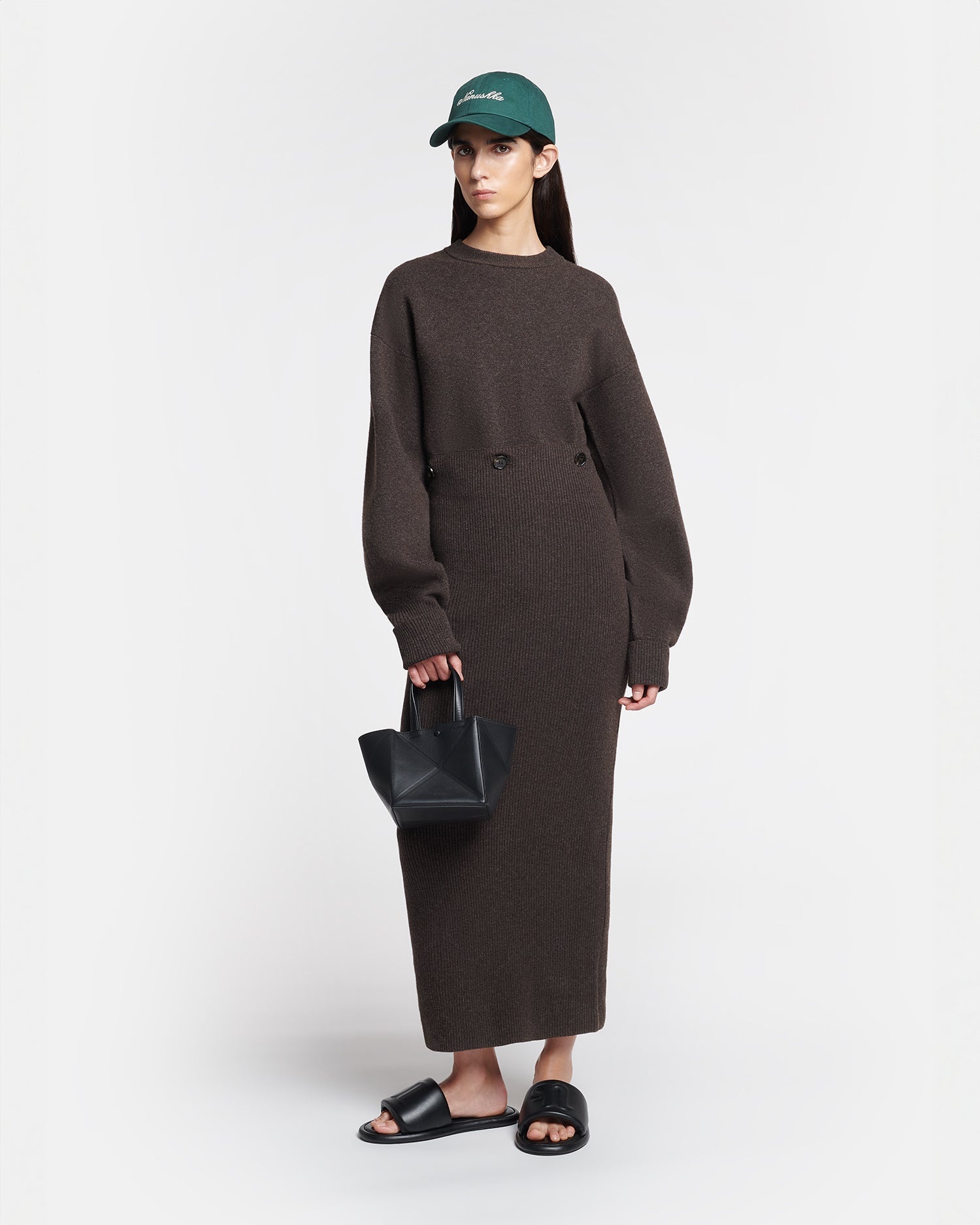 Compact Merino Wool Midi Dress - 2