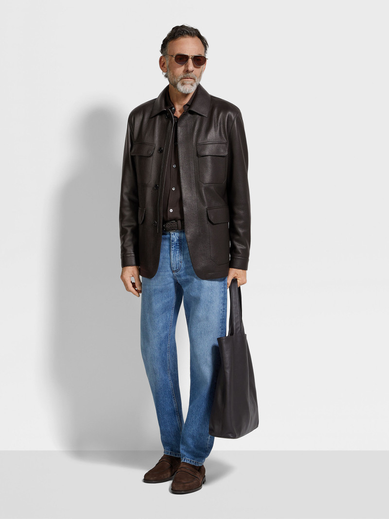 ZEGNA DEERSKIN FIELD JACKET outlook