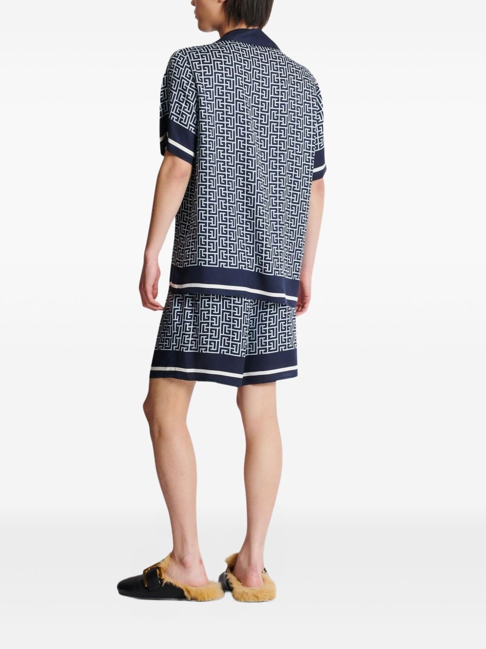 monogram-pattern shirt - 4
