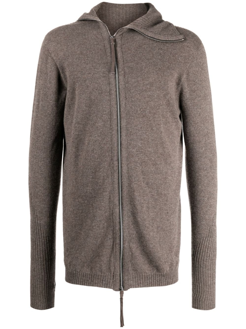 cashmere zip-up hoodie - 1