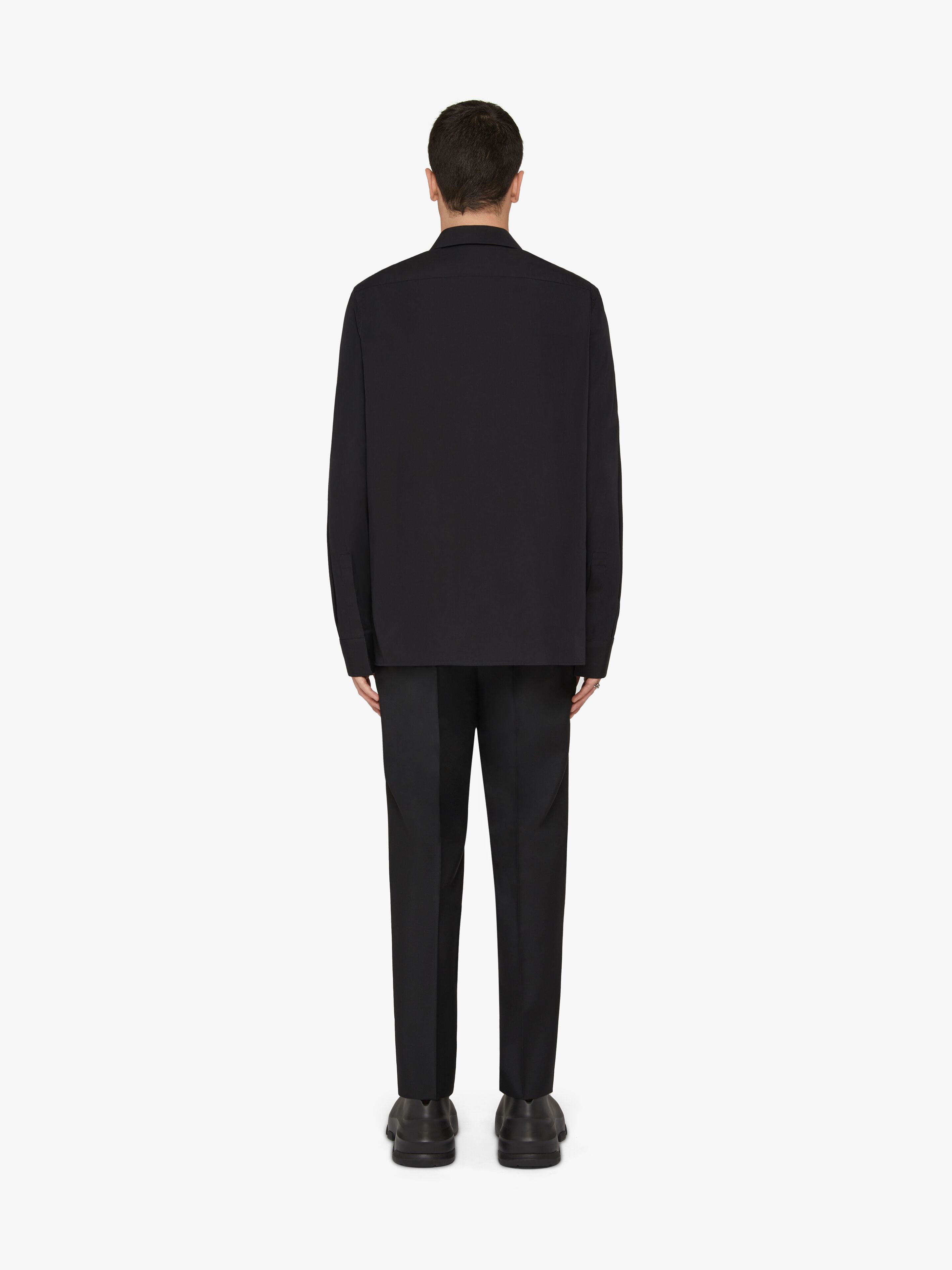ZIPPED BOXY FIT SHIRT - 4