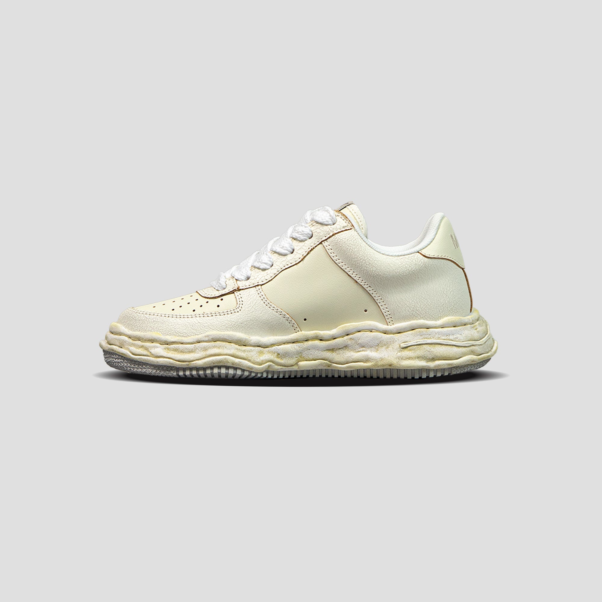 WAYNE OG SOLE LOW-TOP LEATHER SNEAKERS - 3