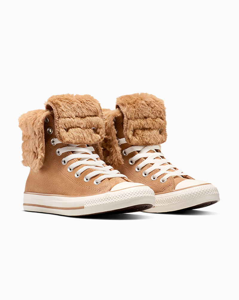 Chuck Taylor All Star Fold Over XHi Faux Fur 5