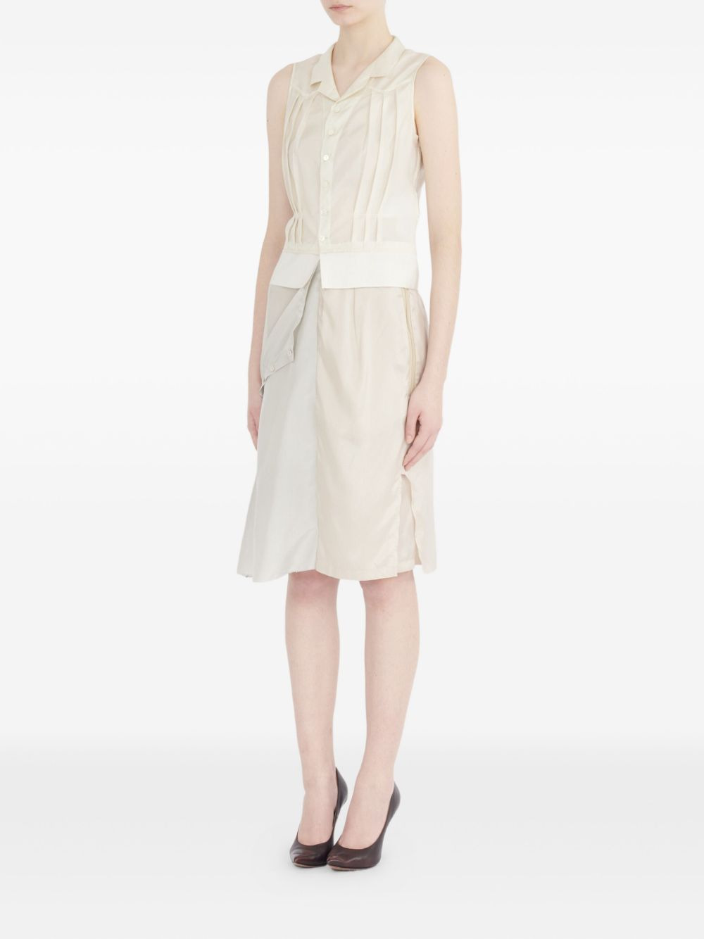 pleated sleeveless blouse - 5
