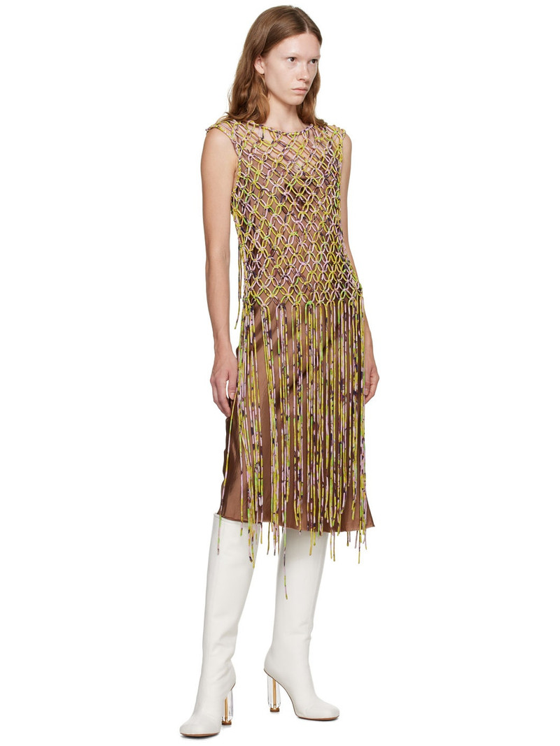 Dries Van Noten SSENSE Exclusive Pink Midi Dress outlook